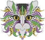 (image for) Colorful Cats Mardi Gras